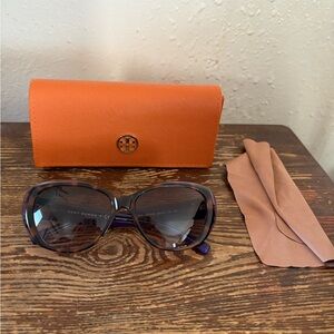 Tory Burch Purple Glasses with Orange Case